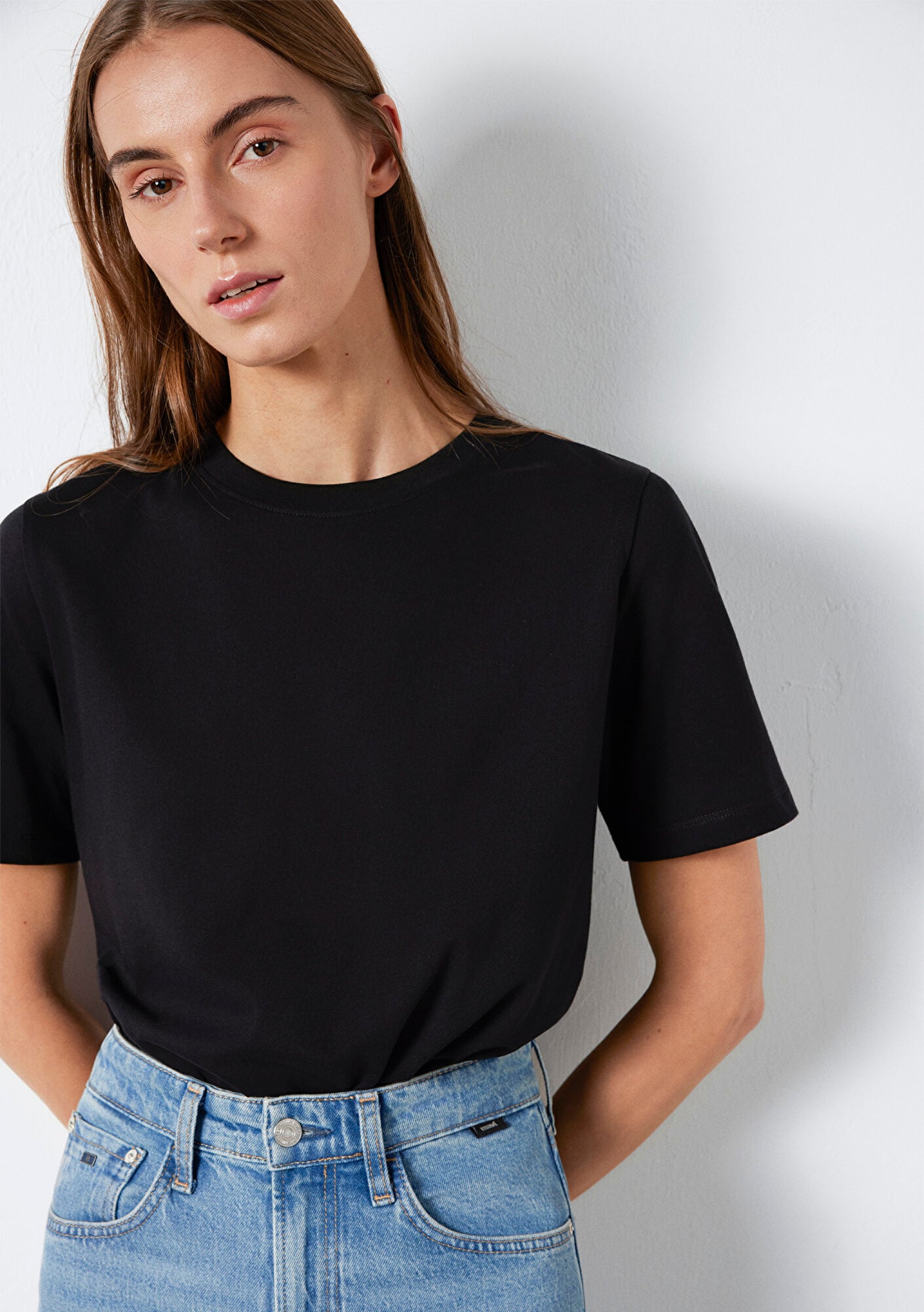 Mavi Siyah Basic Tişört Regular Fit / Normal Kesim 1600965-900