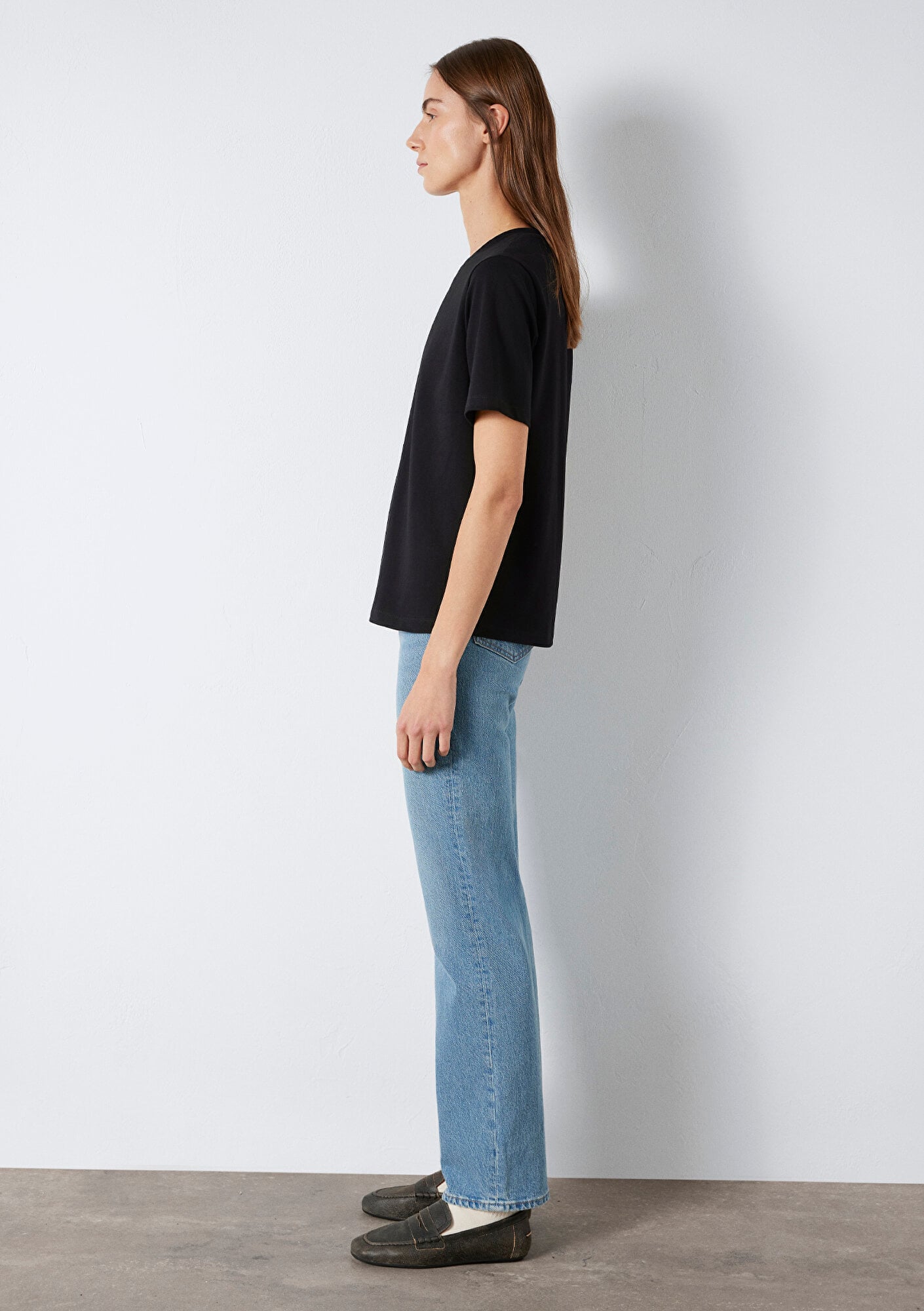 Mavi Siyah Basic Tişört Regular Fit / Normal Kesim 1600965-900