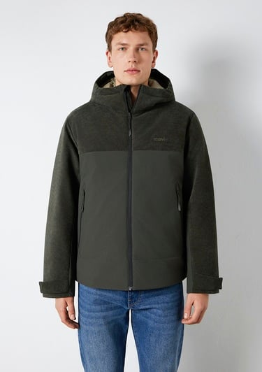  Mavi Kapüşonlu Haki Ceket Regular Fit / Normal Kesim 0110772-71553