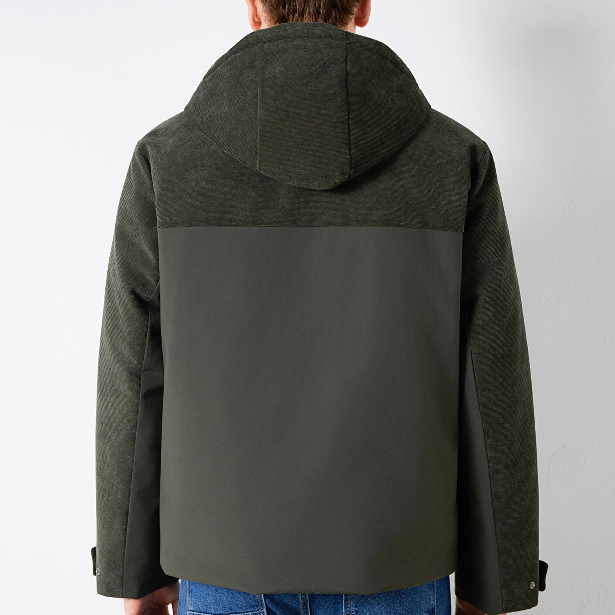 Mavi Kapüşonlu Haki Ceket Regular Fit / Normal Kesim 0110772-71553