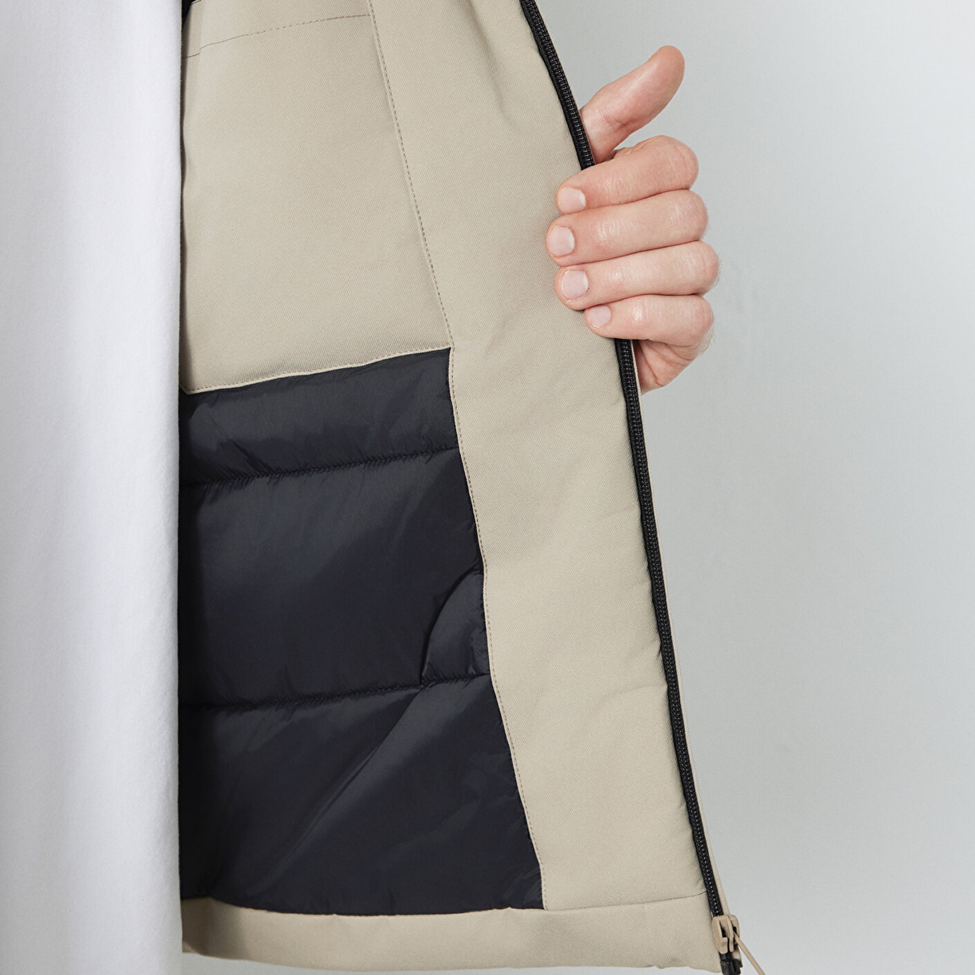 Mavi Kapüşonlu Haki Ceket Loose Fit / Bol Rahat Kesim 0110784-80697