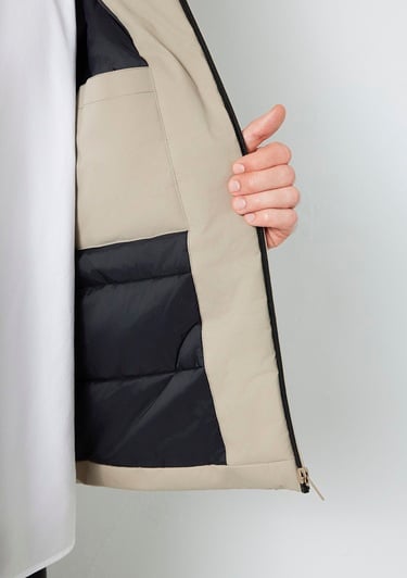  Mavi Kapüşonlu Haki Ceket Loose Fit / Bol Rahat Kesim 0110784-80697