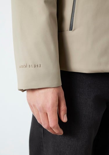  Mavi Kapüşonlu Haki Ceket Loose Fit / Bol Rahat Kesim 0110784-80697