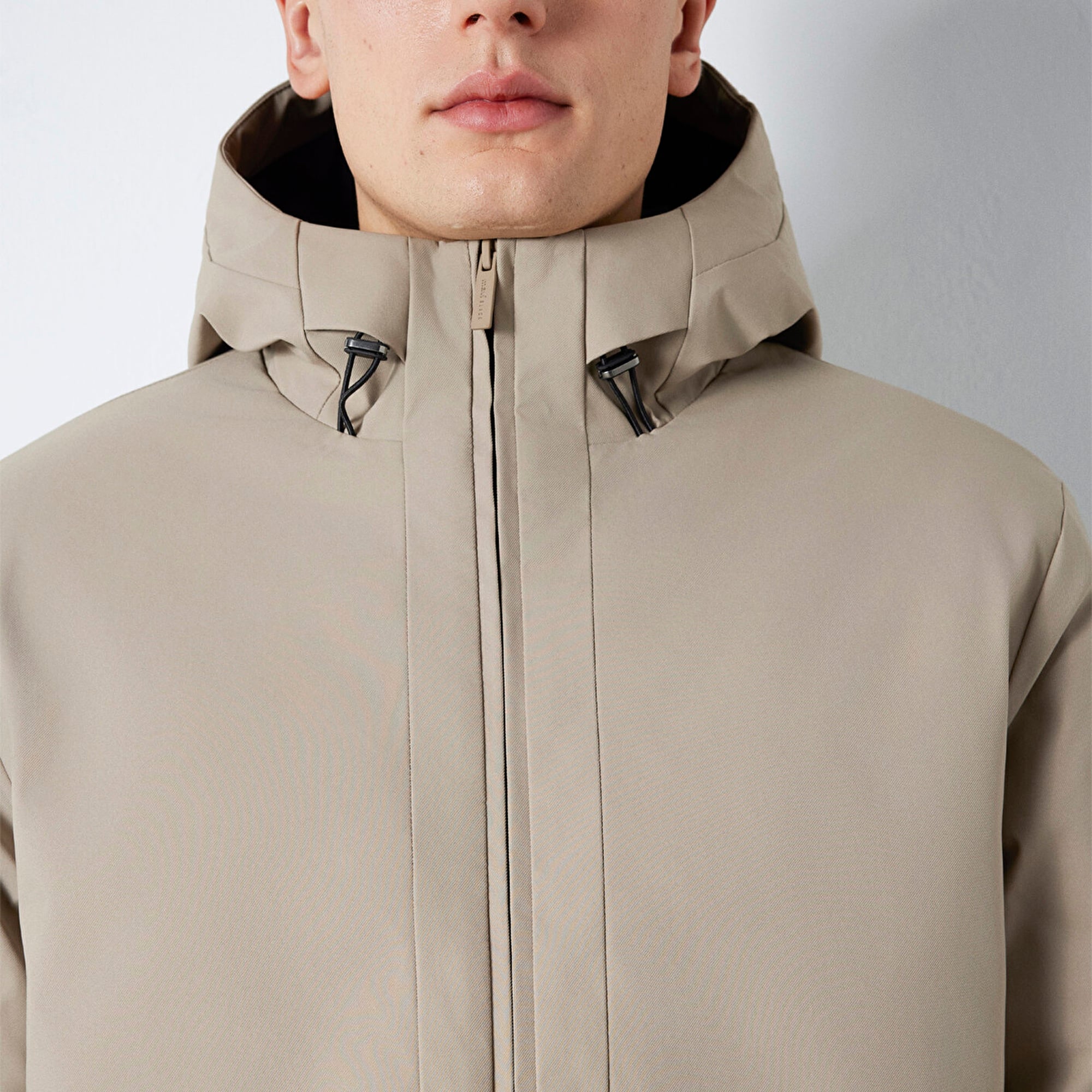 Mavi Kapüşonlu Haki Ceket Loose Fit / Bol Rahat Kesim 0110784-80697