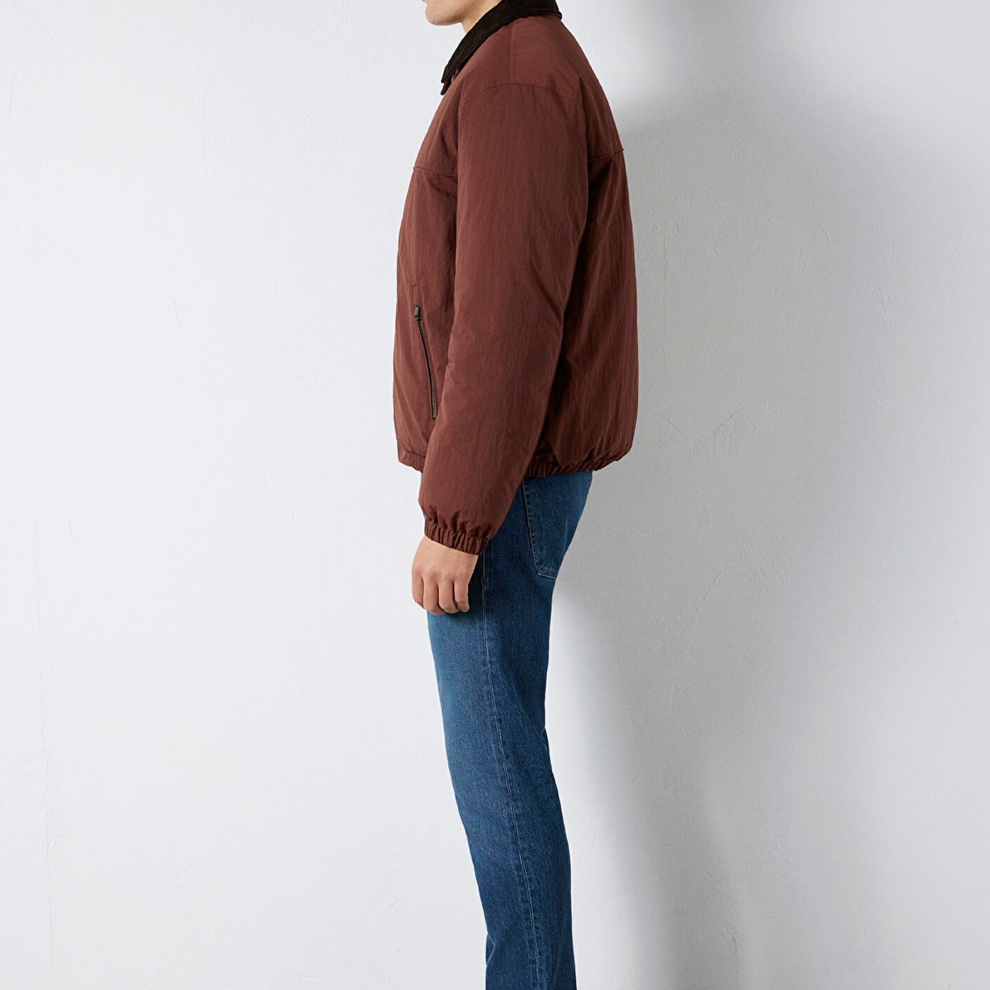 Mavi Kahverengi Ceket Oversize / Geniş Kesim 0110778-91341