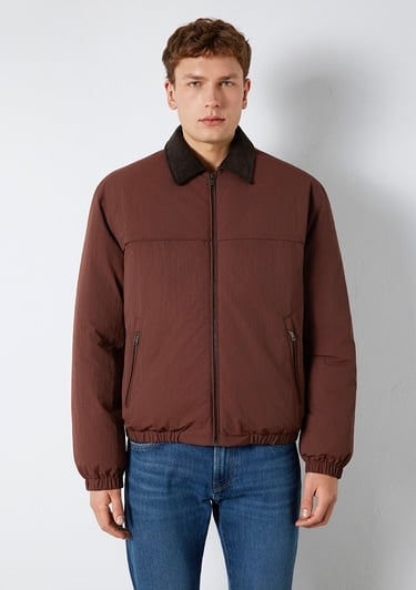  Mavi Kahverengi Ceket Oversize / Geniş Kesim 0110778-91341