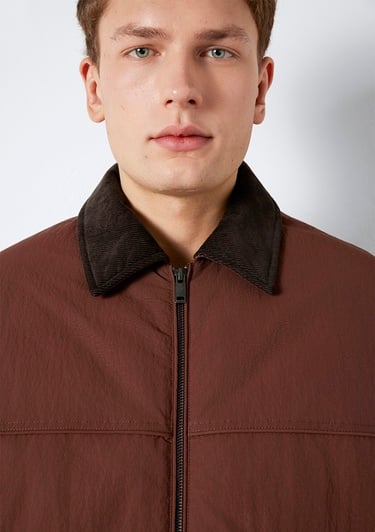  Mavi Kahverengi Ceket Oversize / Geniş Kesim 0110778-91341