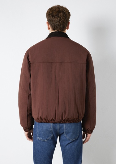  Mavi Kahverengi Ceket Oversize / Geniş Kesim 0110778-91341