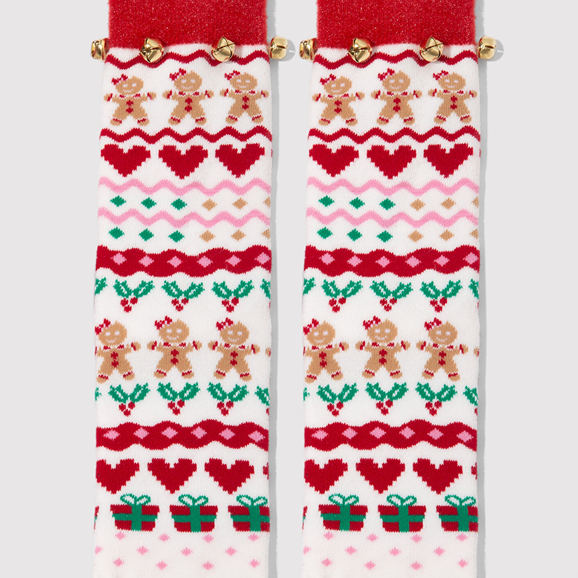 Mavi Yılbaşı Temalı Beyaz Bot Çorabı 1913701-34329