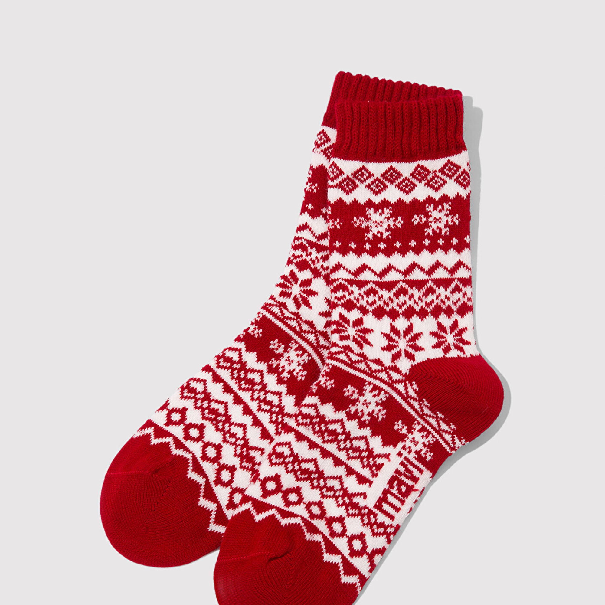 Mavi Yılbaşı Temalı Kırmızı Bot Çorabı 1913698-34329