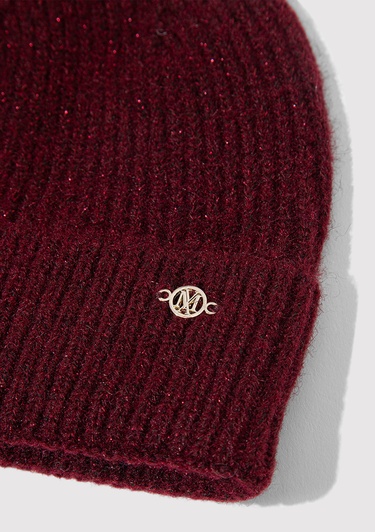  Mavi Yün Karışımlı Bordo Bere 1913608-24862