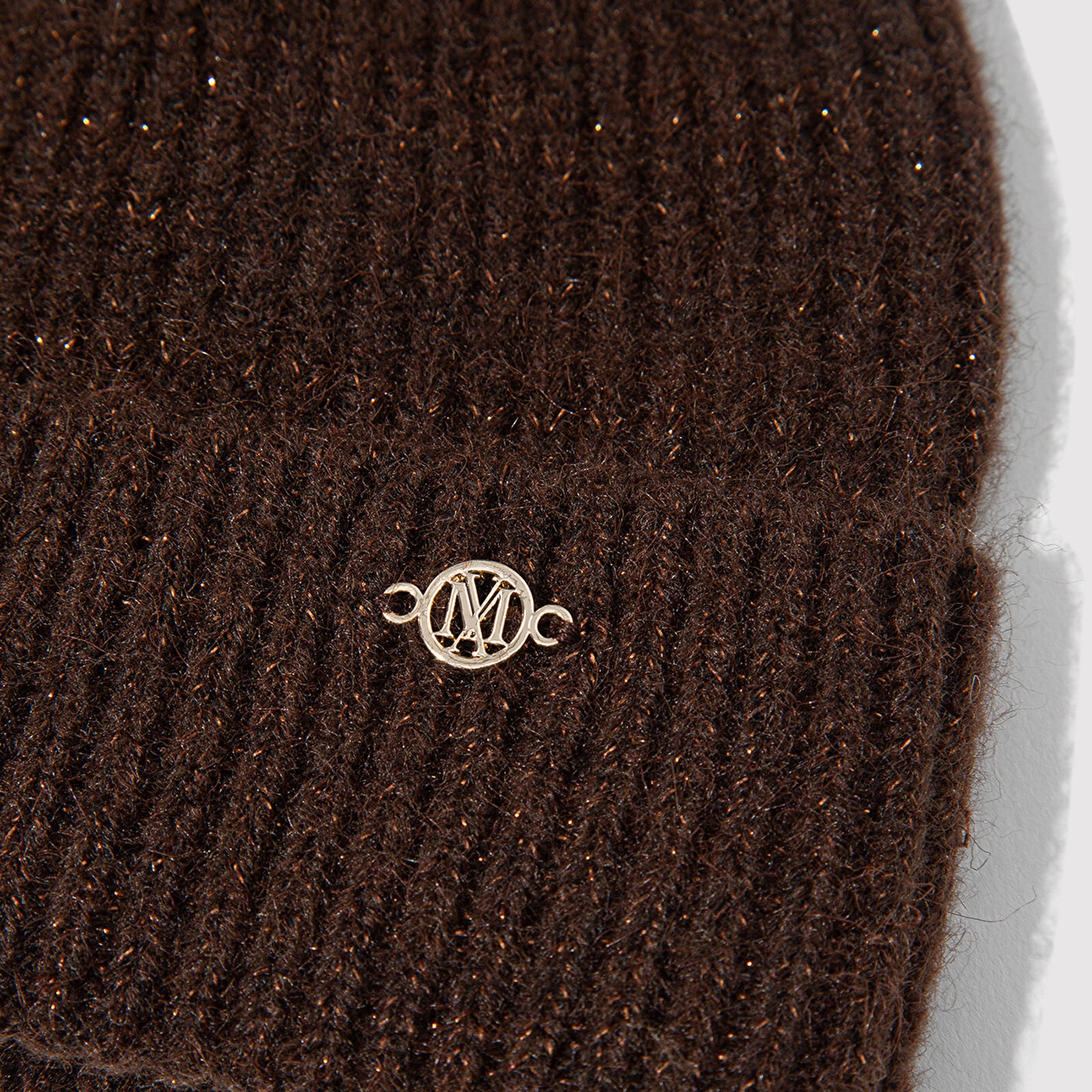 Mavi Yün Karışımlı Kahverengi Bere 1913608-26823