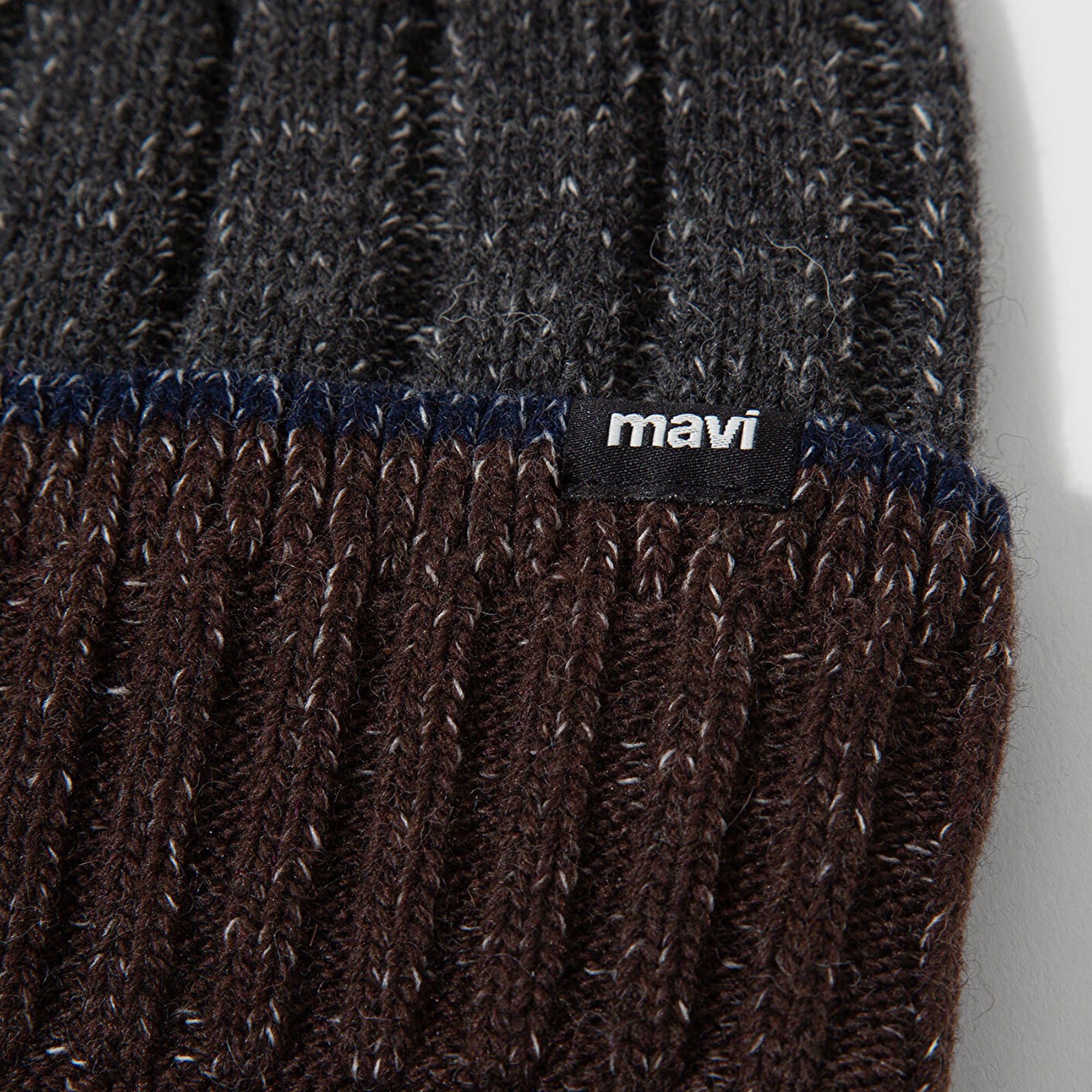 Mavi Yün Karışımlı Gri Bere 0912003-24674