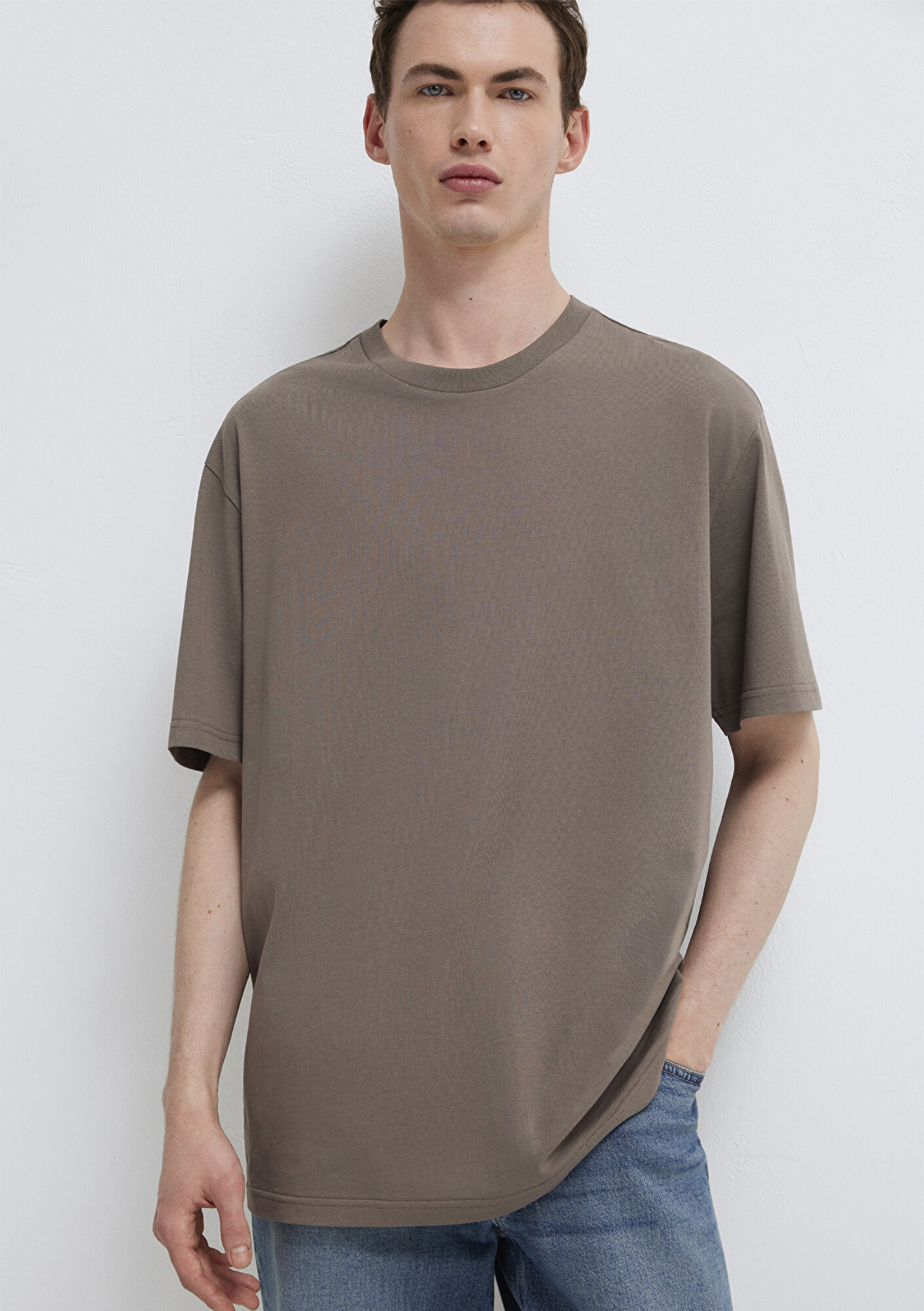 Mavi 3lü Erkek Basic Tişört Loose Fit / Bol Rahat Kesim 0612315-70325