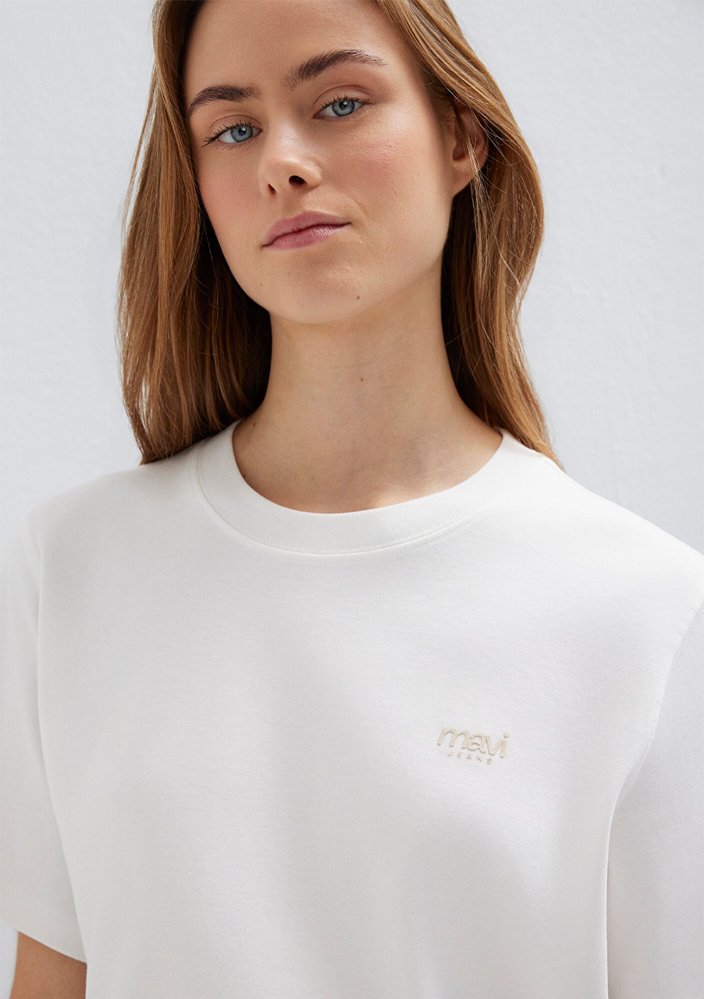 Mavi Mavi Jeans Baskılı Ekru Tişört Regular Fit / Normal Kesim 1613804-80194