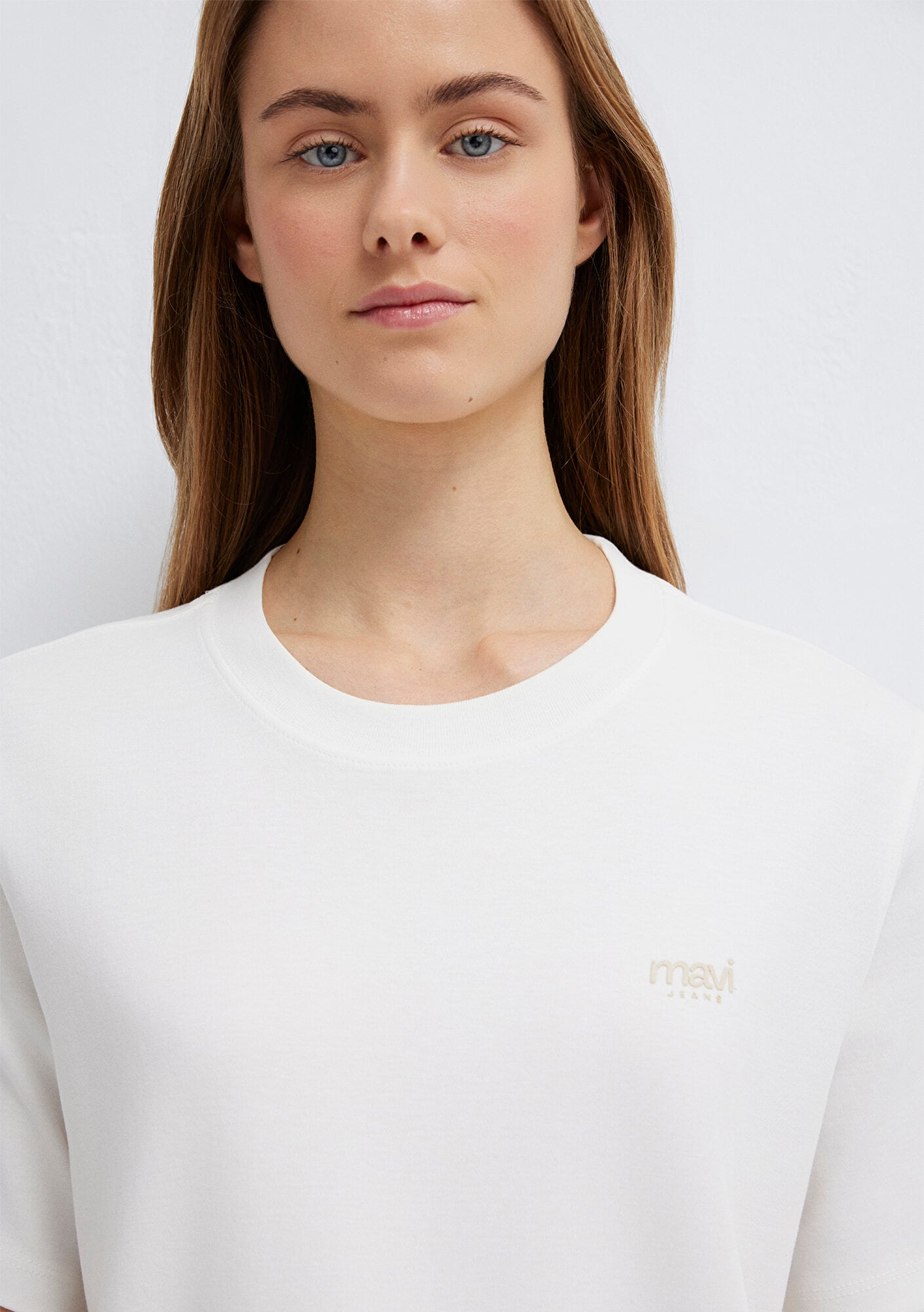 Mavi Mavi Jeans Baskılı Ekru Tişört Regular Fit / Normal Kesim 1613804-80194