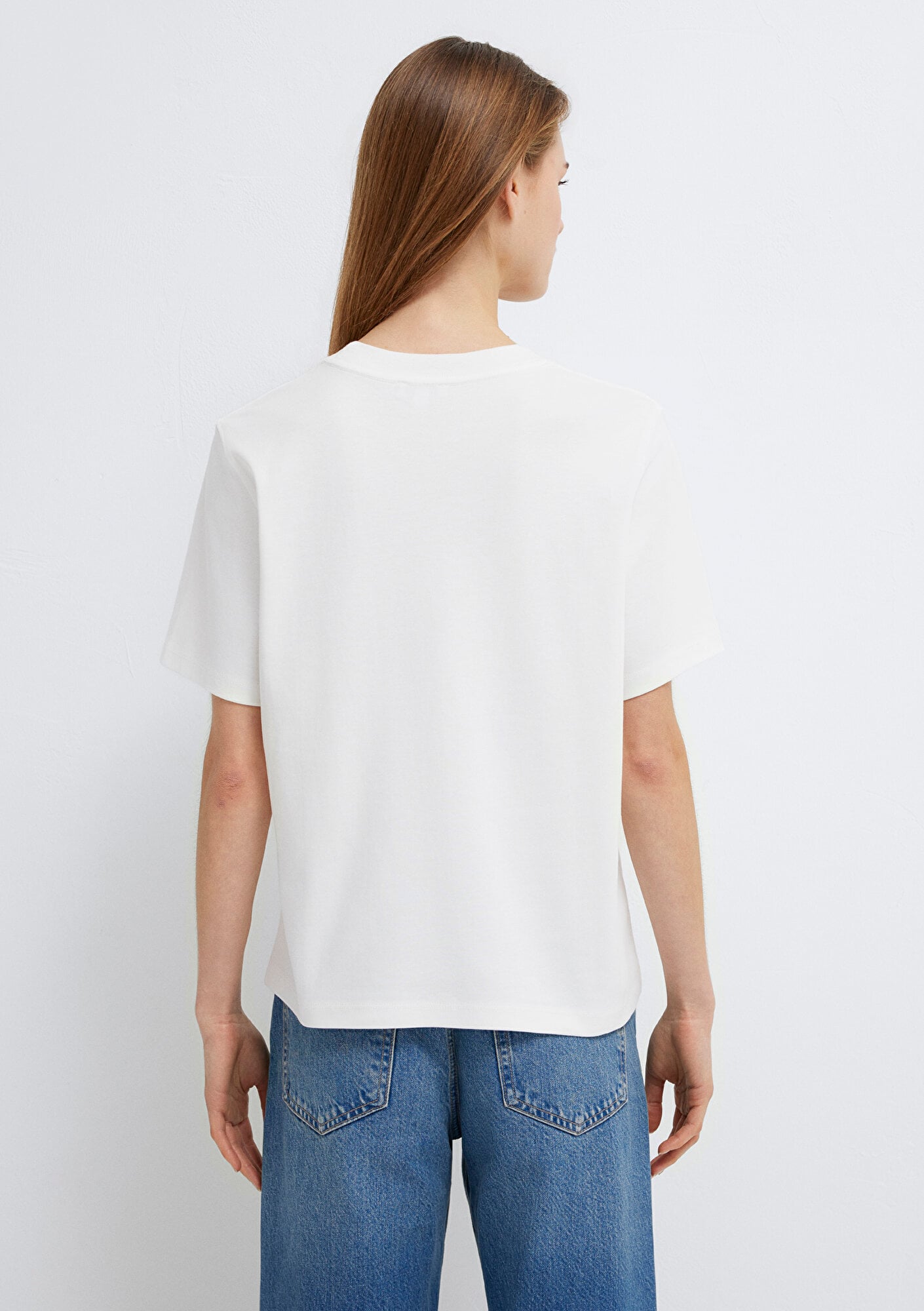 Mavi Mavi Jeans Baskılı Ekru Tişört Regular Fit / Normal Kesim 1613804-80194