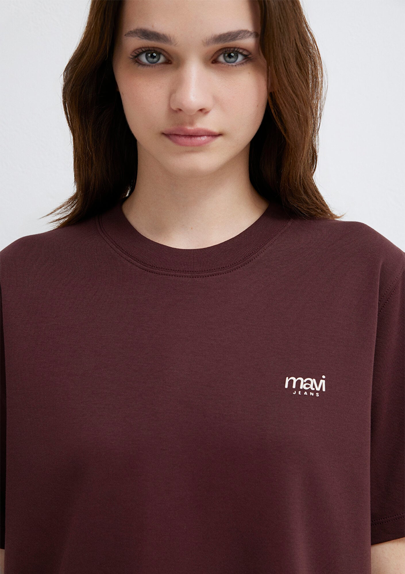 Mavi Mavi Jeans Baskılı Bordo Tişört Regular Fit / Normal Kesim 1613804-70223