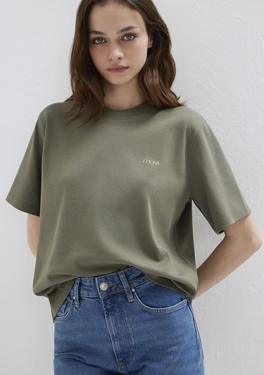  Mavi Mavi Jeans Baskılı Green Tişört Regular Fit / Normal Kesim 1613804-86961