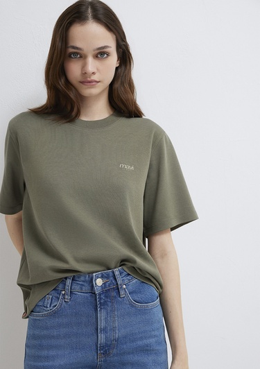  Mavi Mavi Jeans Baskılı Green Tişört Regular Fit / Normal Kesim 1613804-86961