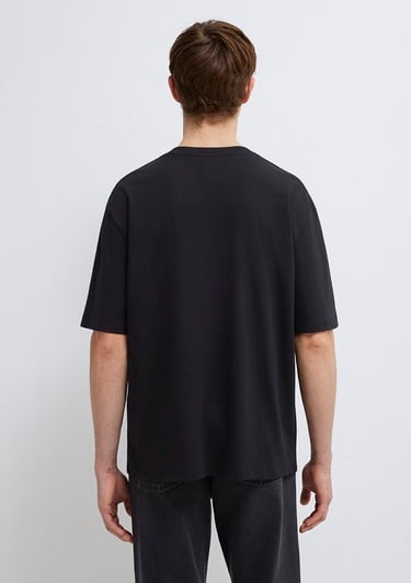  Mavi Mavi Nakışlı Siyah Tişört Relaxed Fit / Rahat Kesim 0613130-900