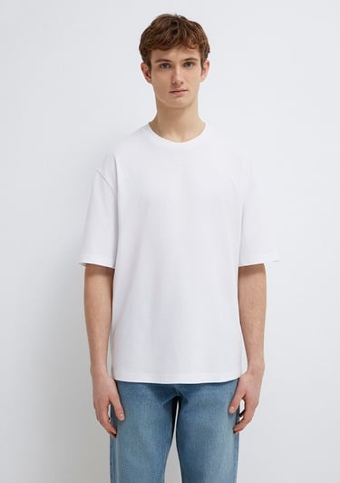  Mavi Mavi Nakışlı Beyaz Tişört Relaxed Fit / Rahat Kesim 0613130-620