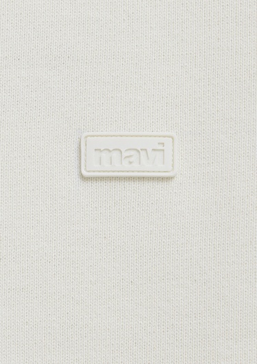  Mavi Bisiklet Yaka Ekru Sweatshirt 0S10550-71610