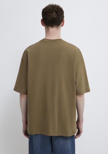  Mavi Yeşil Basic Tişört Oversize / Geniş Kesim 0613188-71564