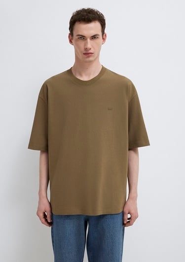  Mavi Yeşil Basic Tişört Oversize / Geniş Kesim 0613188-71564