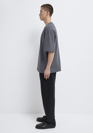  Mavi Gri Basic Tişört Oversize / Geniş Kesim 0613188-80955