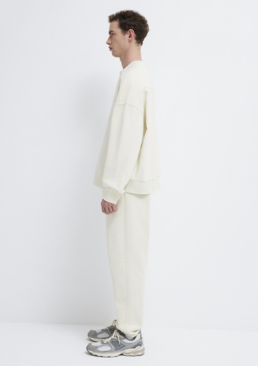  Mavi Bisiklet Yaka Ekru Sweatshirt 0S10550-71610