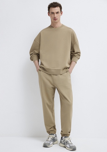  Mavi Bisiklet Yaka Kahverengi Sweatshirt 0S10550-70362