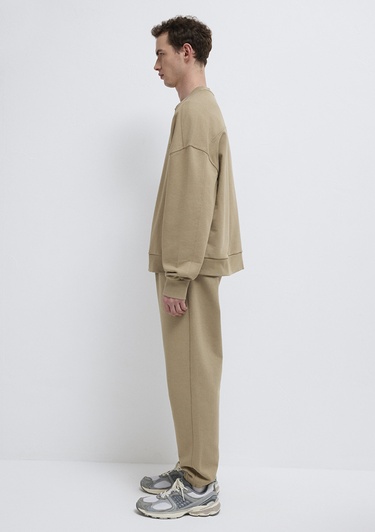  Mavi Bisiklet Yaka Kahverengi Sweatshirt 0S10550-70362