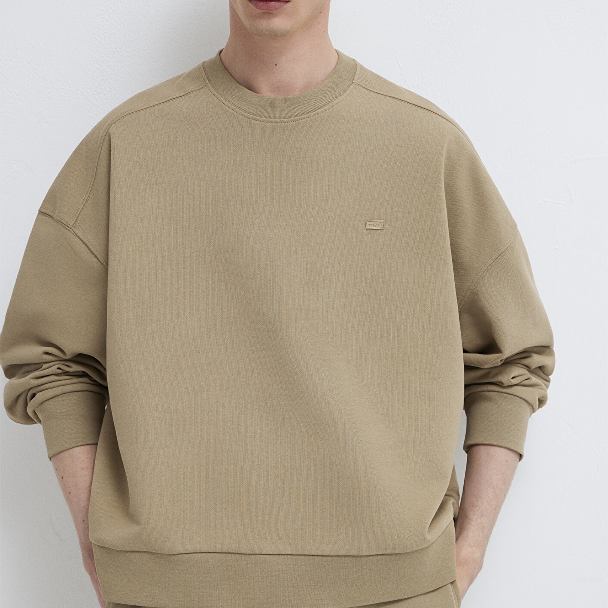 Mavi Bisiklet Yaka Kahverengi Sweatshirt 0S10550-70362