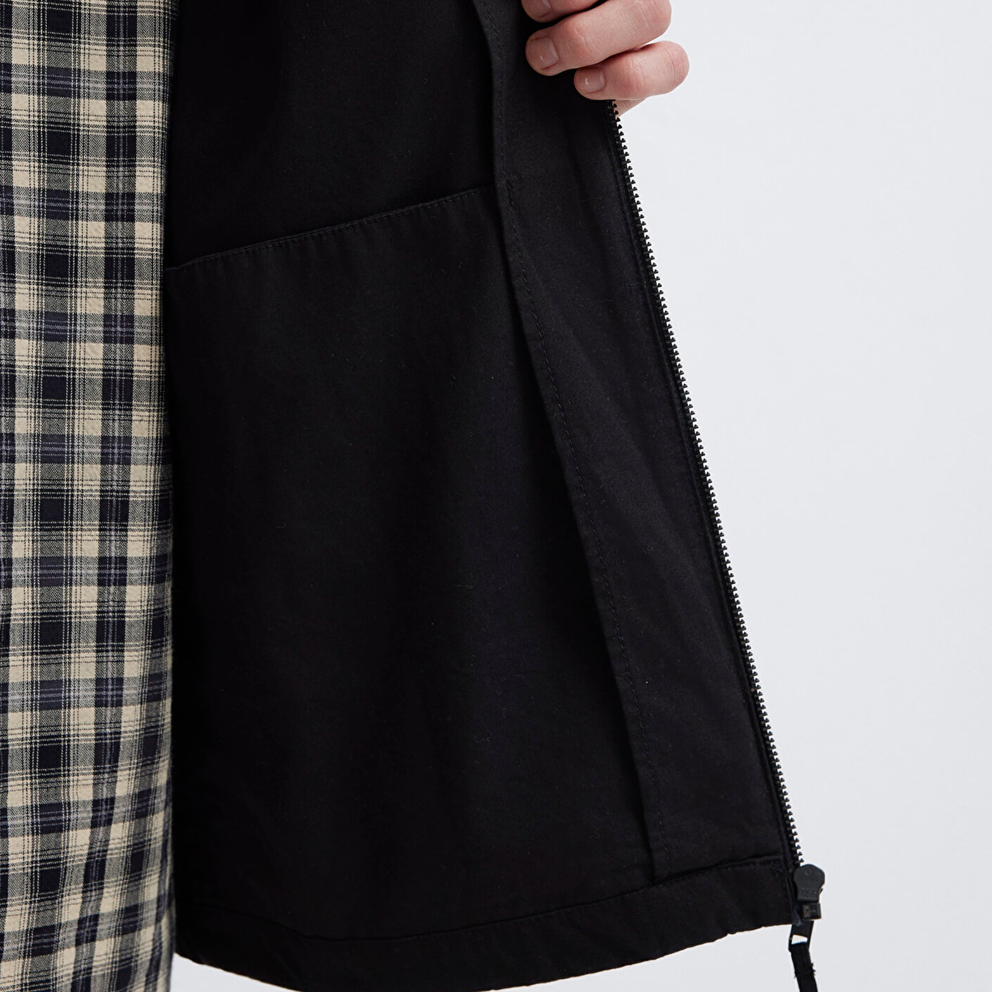 Mavi Siyah Gömlek Loose Fit / Bol Rahat Kesim 0211883-900