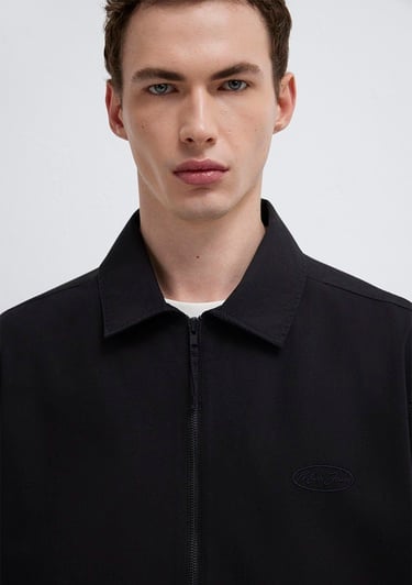  Mavi Siyah Gömlek Loose Fit / Bol Rahat Kesim 0211883-900