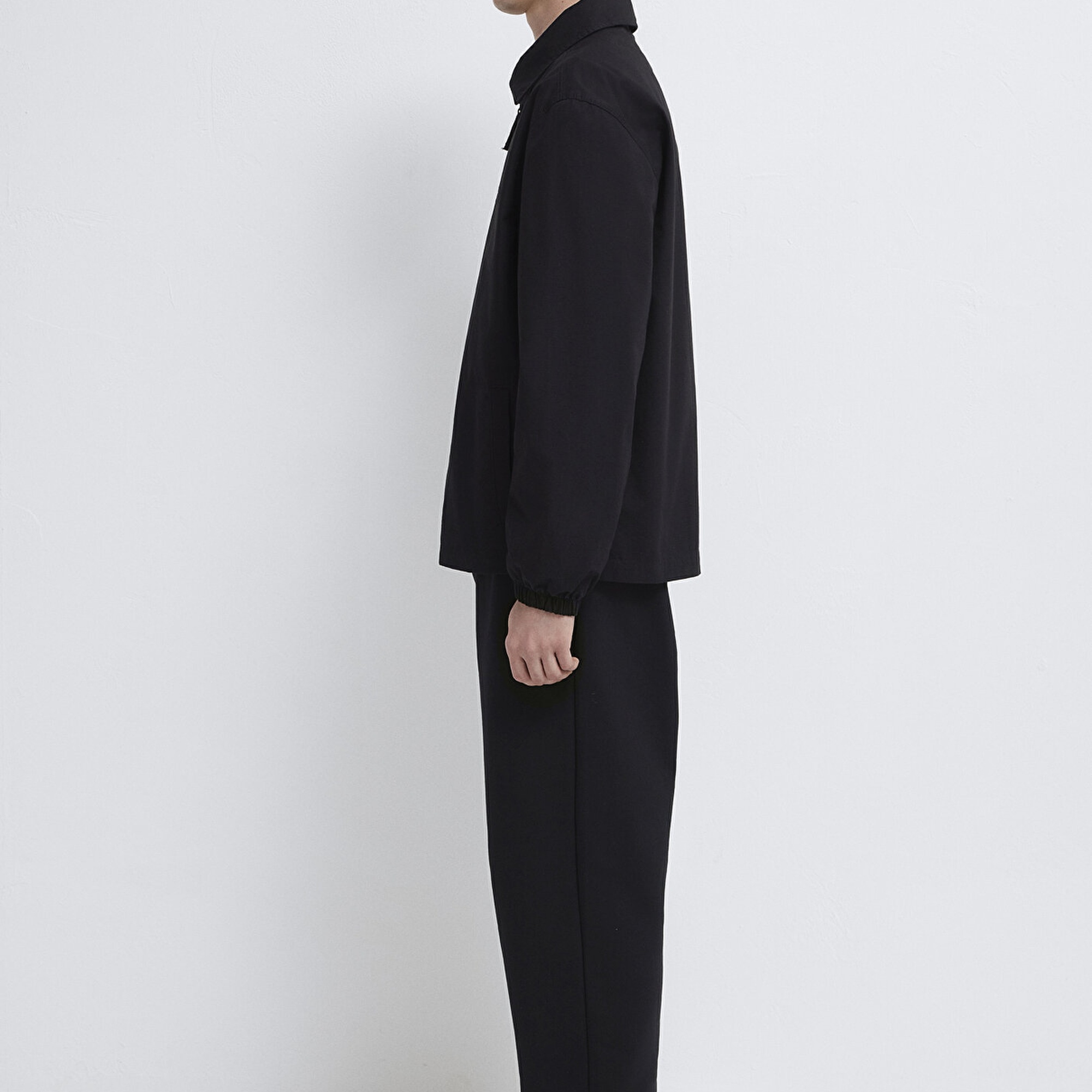 Mavi Siyah Gömlek Loose Fit / Bol Rahat Kesim 0211883-900