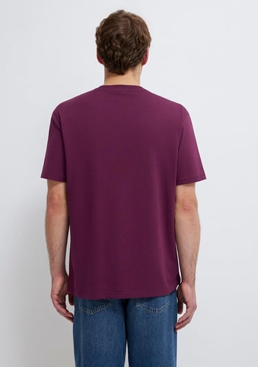  Mavi Mor Basic Tişört Loose Fit / Bol Rahat Kesim 066249-70670