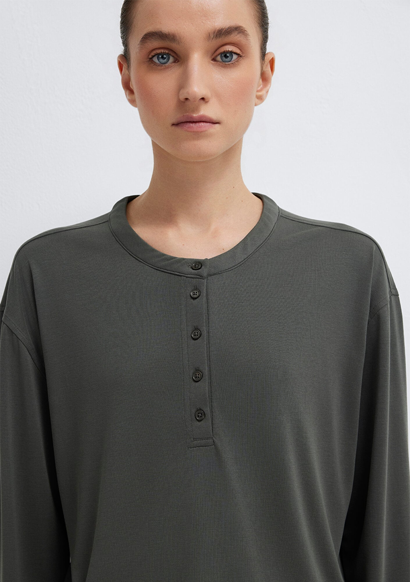 Mavi Haki (TENCEL™) Tişört Regular Fit / Normal Kesim 1613772-71553