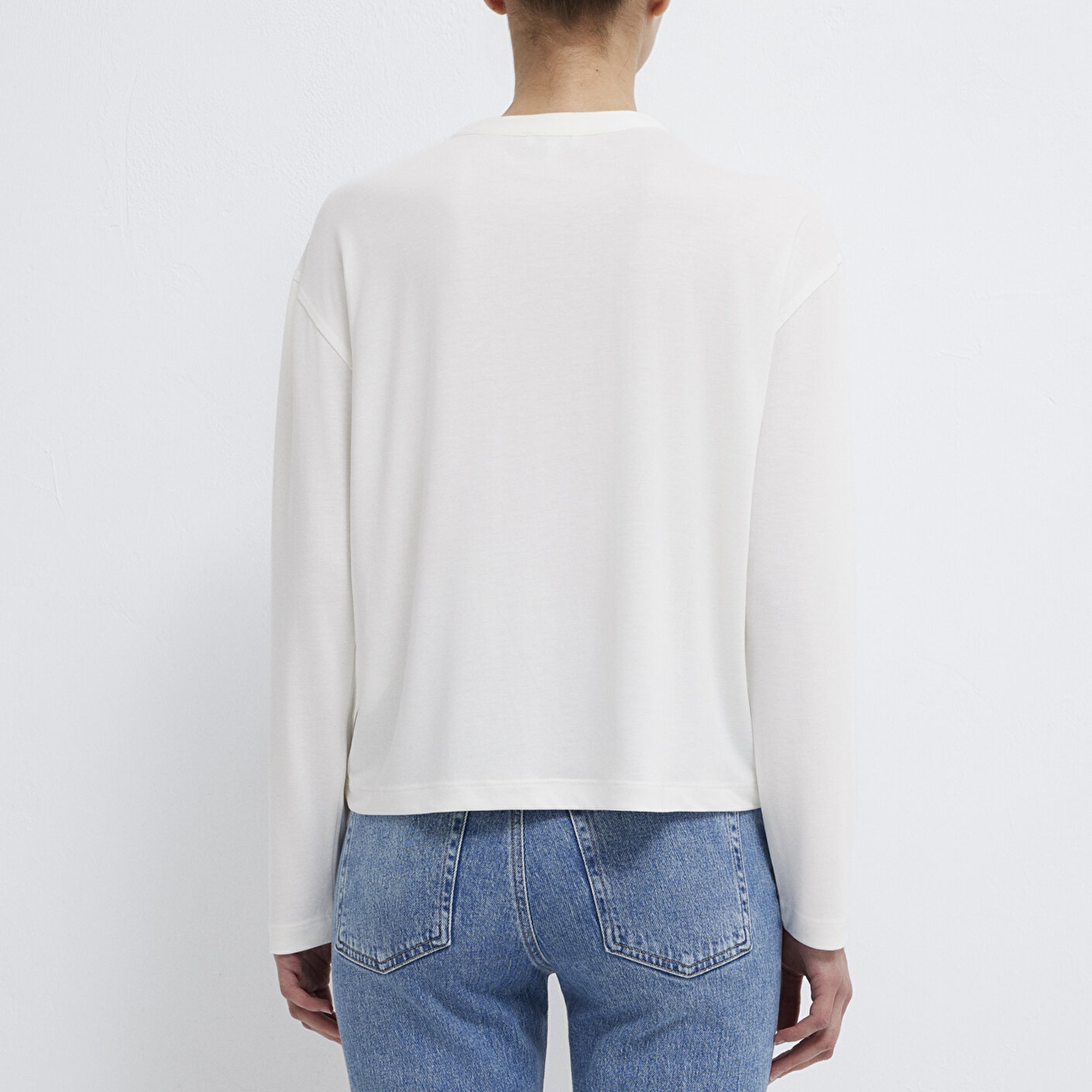 Mavi Ekru (TENCEL™) Tişört Regular Fit / Normal Kesim 1613772-80194