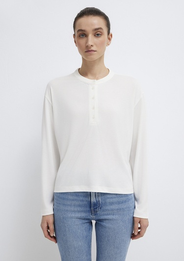  Mavi Ekru (TENCEL™) Tişört Regular Fit / Normal Kesim 1613772-80194