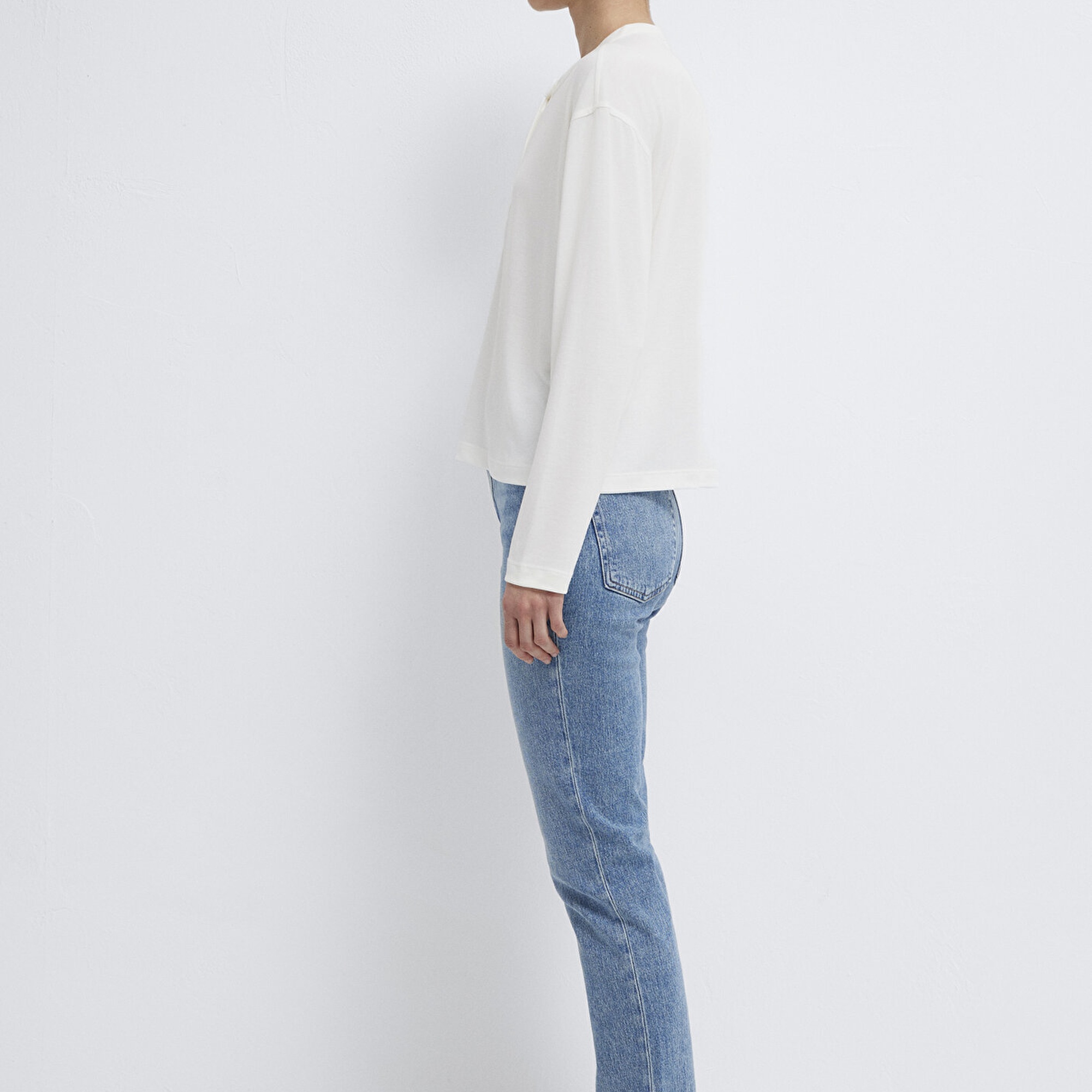 Mavi Ekru (TENCEL™) Tişört Regular Fit / Normal Kesim 1613772-80194