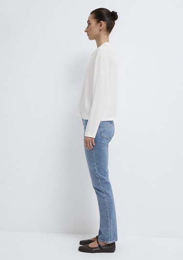  Mavi Ekru (TENCEL™) Tişört Regular Fit / Normal Kesim 1613772-80194