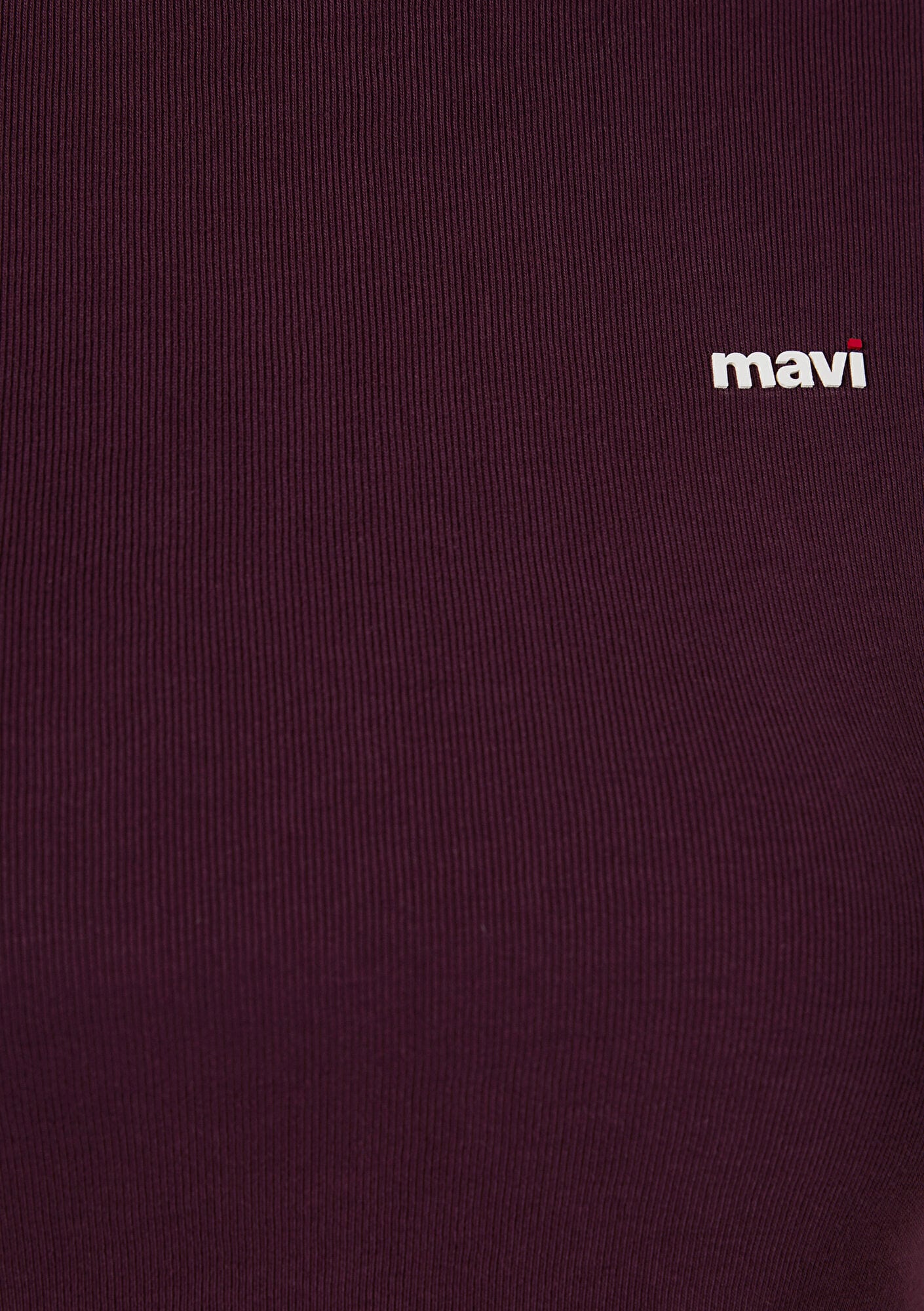 Mavi Mavi Logo Baskılı Bordo Tişört Fitted / Vücuda Oturan Kesim 1613848-70434