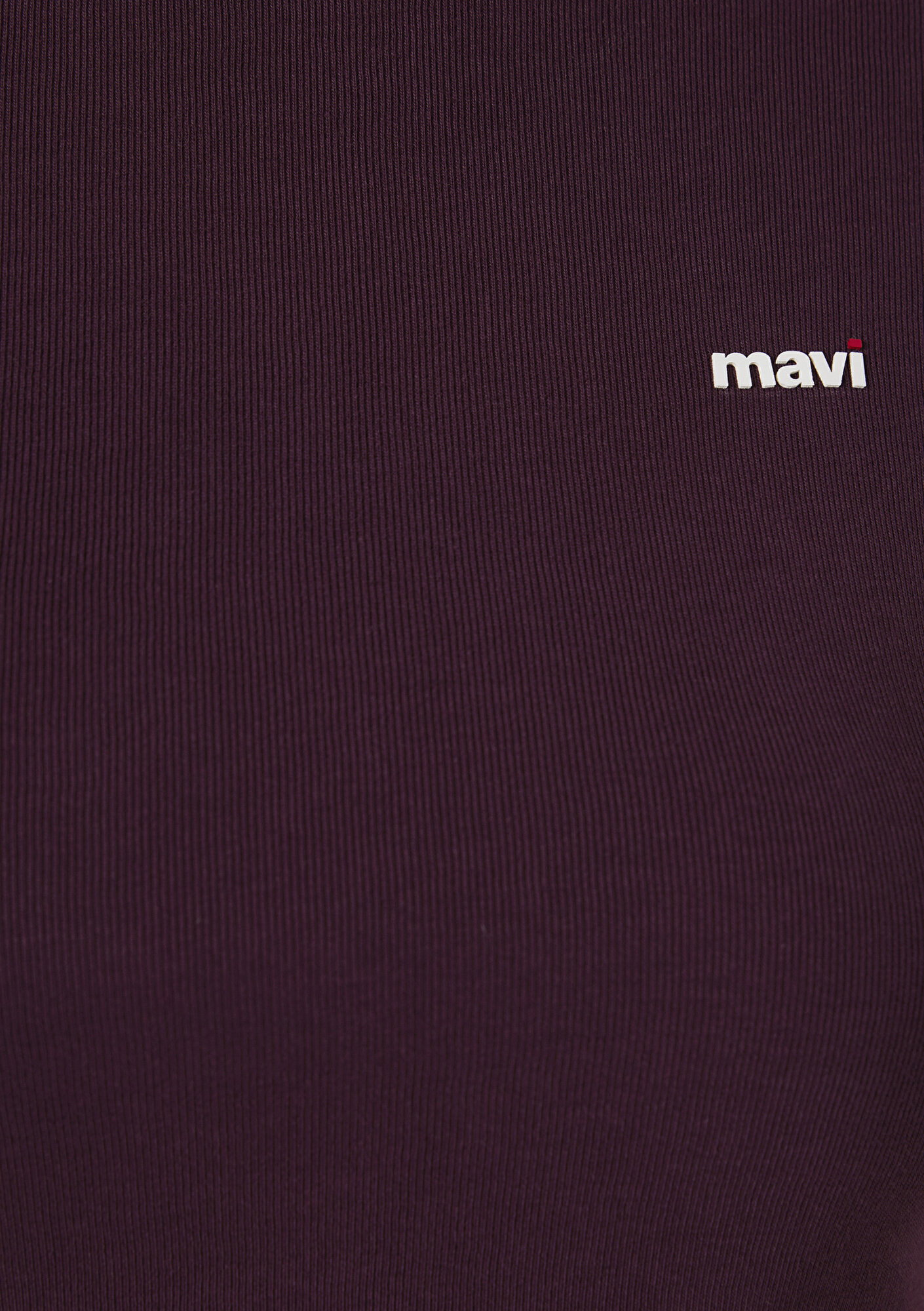  Mavi Mavi Logo Baskılı Bordo Tişört Fitted / Vücuda Oturan Kesim 1613848-70434