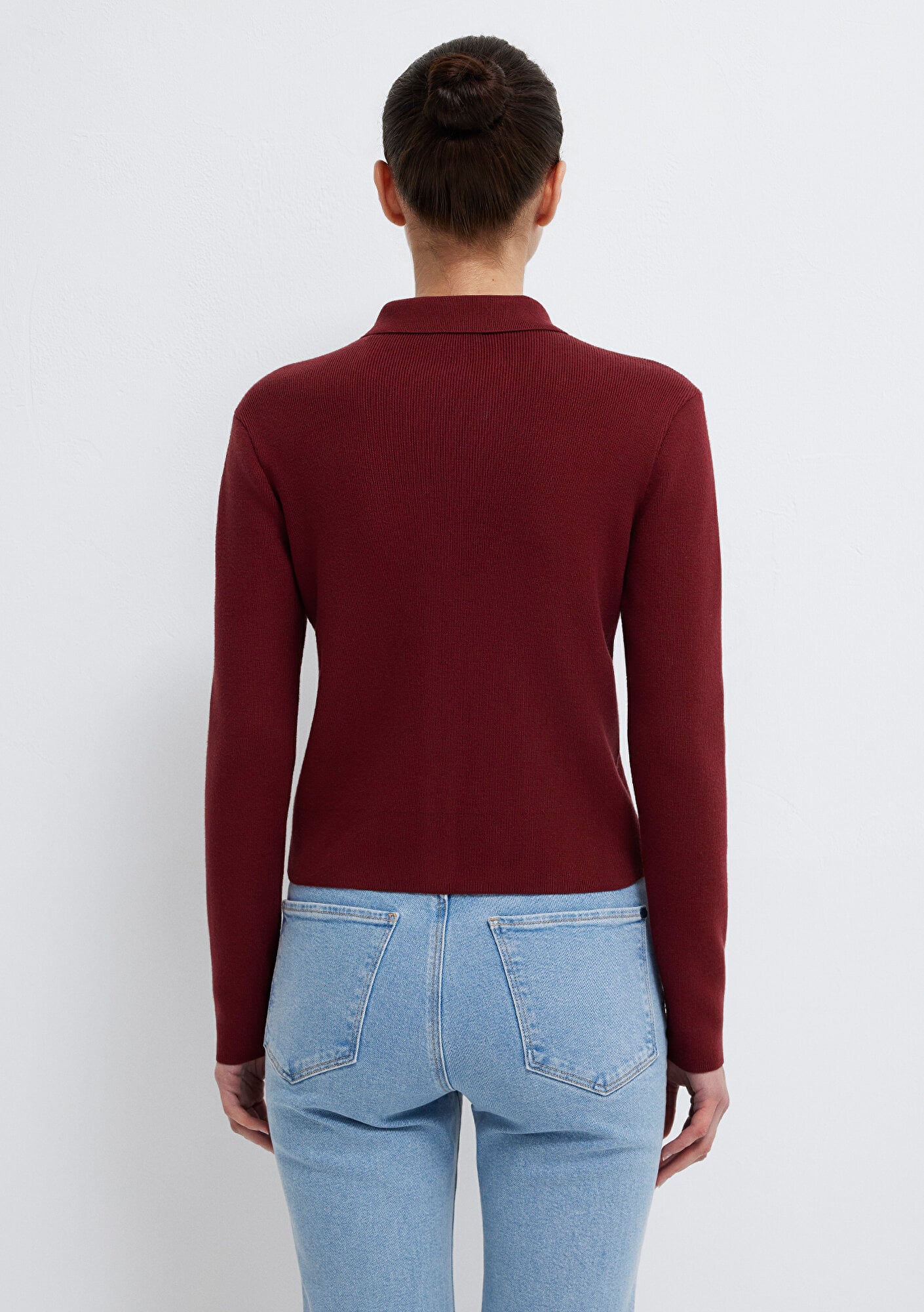 Mavi Kırmızı Hırka Fitted / Vücuda Oturan Kesim 1710586-70431