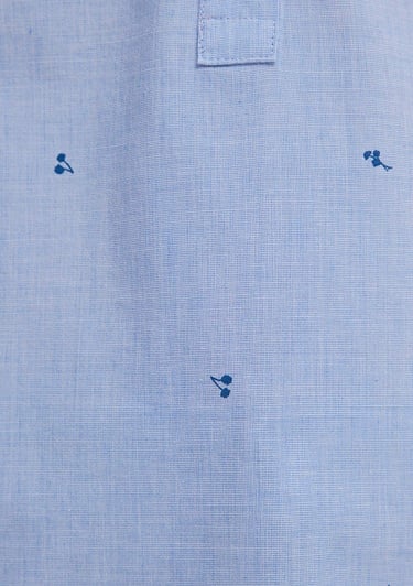  Mavi Baskılı Mavi Gömlek Regular Fit / Normal Kesim 1211397-91383