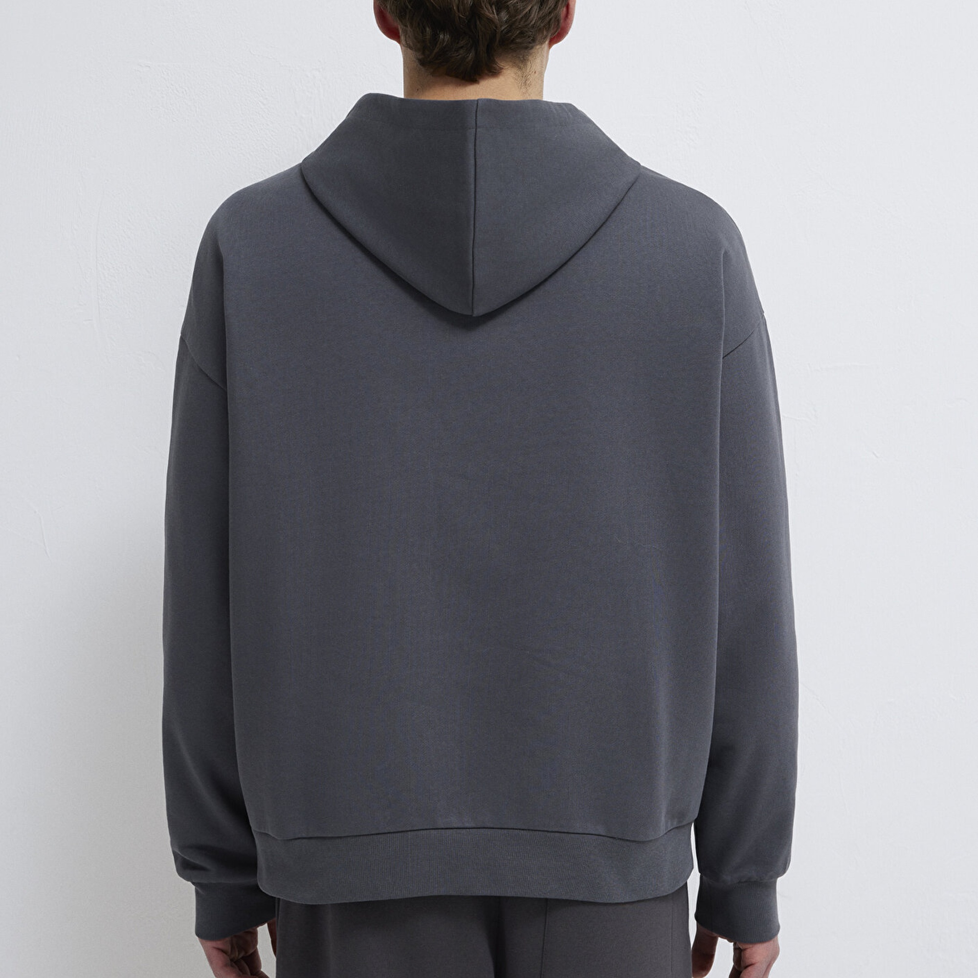 Mavi Kapüşonlu Antrasit Sweatshirt 0S10416-80955