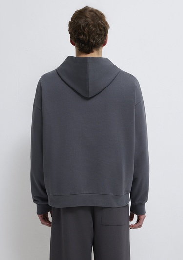  Mavi Kapüşonlu Antrasit Sweatshirt 0S10416-80955