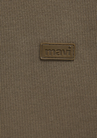  Mavi Yarı Fermuarlı Yeşil Sweatshirt 0S10416-71564